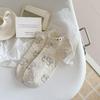 Spring & Summer Seamless Cotton Dog Print Low-Cut Women's Socks