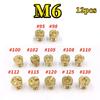 Motorcycle Carburetor M6 Main Jets Dellorto 6413 M6x0.75mm #55-#130 For PHBH PHBL PHBE