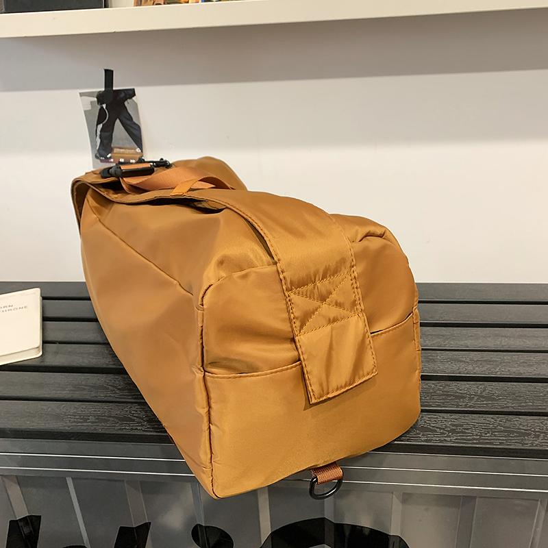 Large Capacity Duffel Bag Solid Color Short Distance Travel Bag Gym Bag Storage Bag