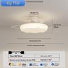 2025 Modern Silent Ceiling Fan with Integrated Light for Bedroom or Restaurant
