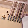 6 Pcs Coffee Themed Liquid Quick Drying Gel Pens, Anti Smudging Soft Pen Suitable for Note Taking, Painting, and Office Supplies