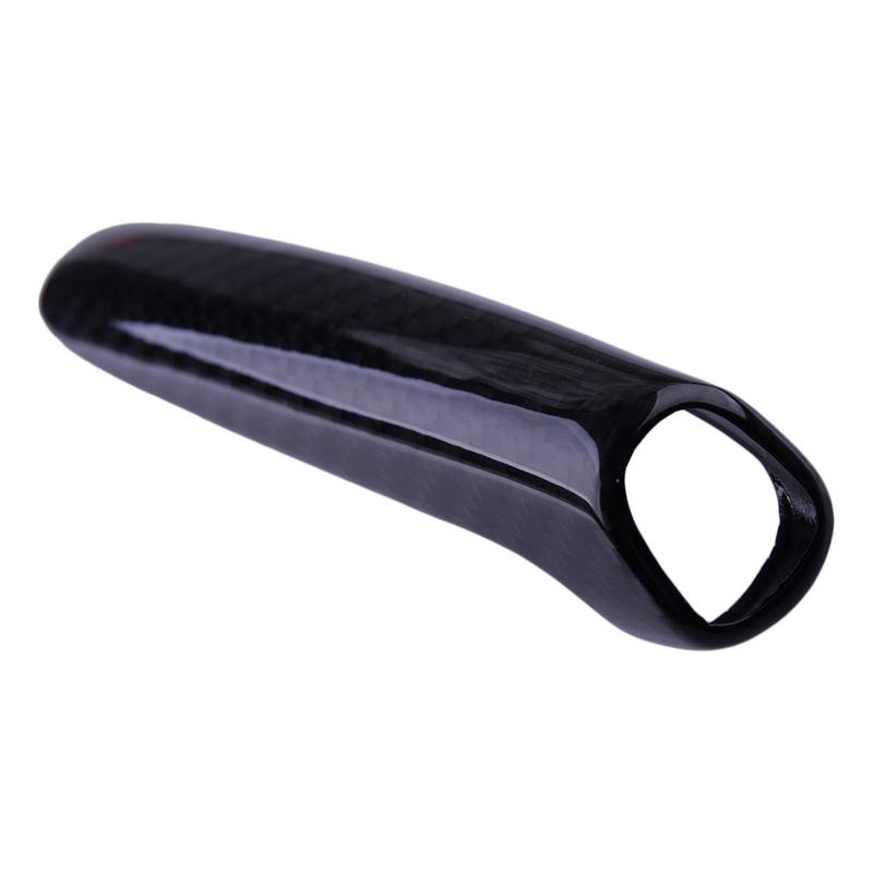 Center Front Interior Shifter Hand Brake Cover Black Carbon Fiber Fit for Honda Civic 9TH 2012 2013 2014 2015