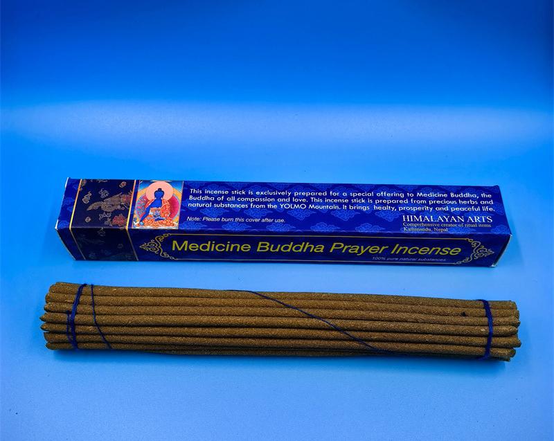 

Nepal Himalayan Square Box Stick Incense Natural Plants Handmade Classic Tibetan Incense Indoor Home Worship Buddha Joss Stick blue