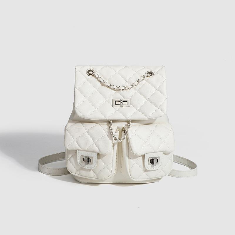 

Niche Mini Chain Легкий Маленький Рюкзак Женский Студенческий Рюкзак Для Путешествий Маленькая Сумка Для Аромата белый