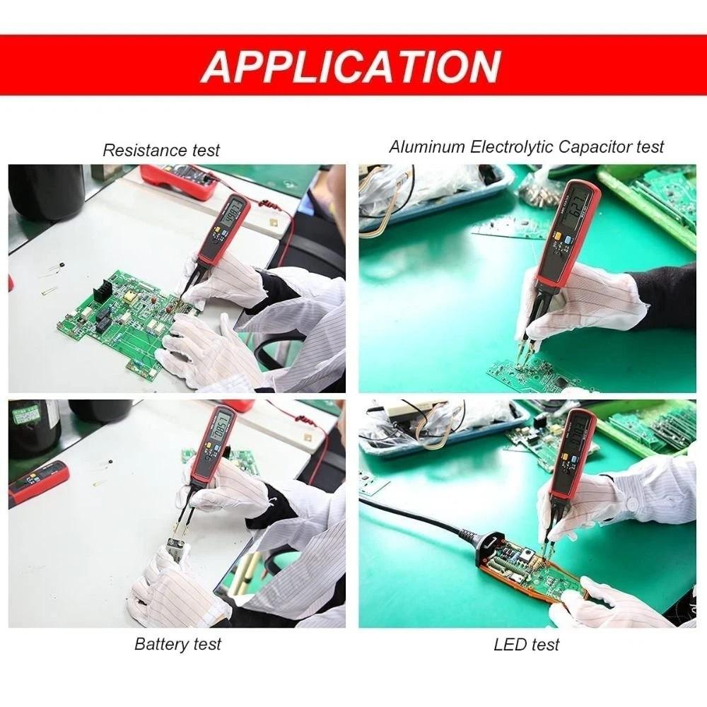 LCD Display Voltage Testers Auto Range Voltage Detector Digital SMD Tester  Resistor Detection