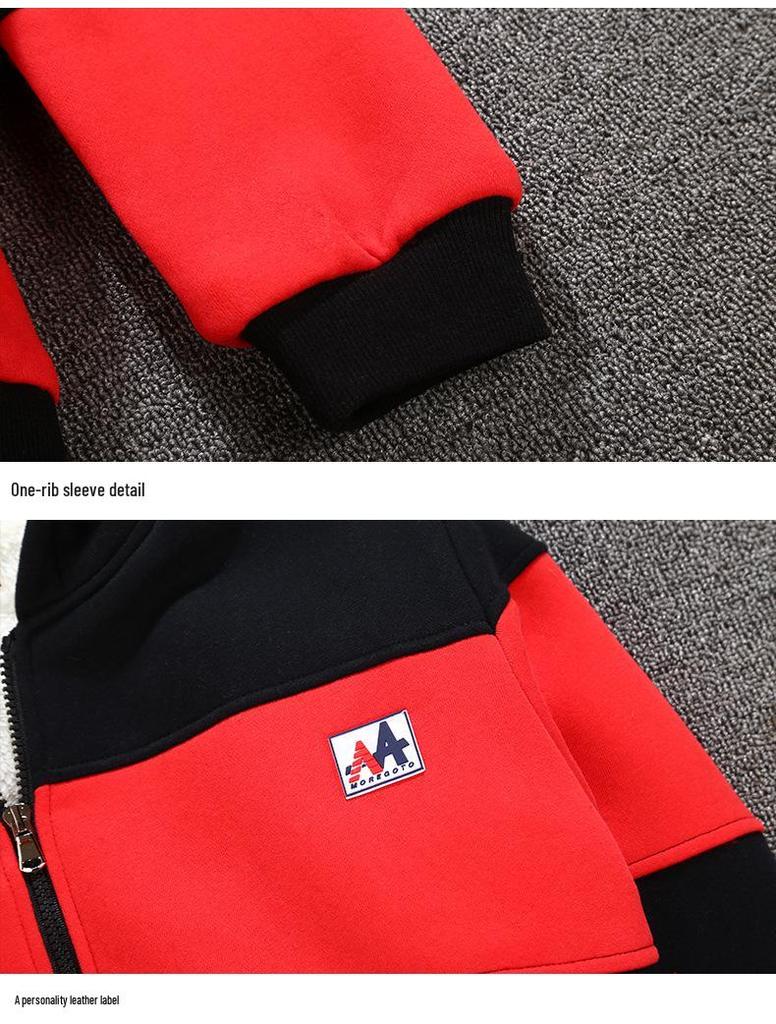 Boys' Plus Size Fleece-Lined Sweatshirt for Ages 8-16