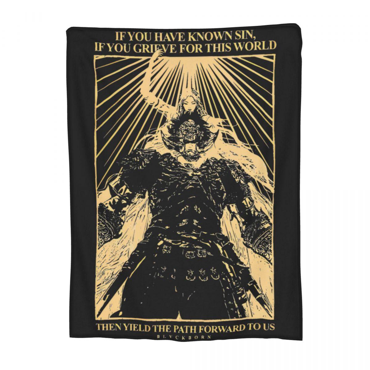 

New Eldened Ringed Promised Consort Radahn Blanket Lightweight Thin Fleece Comfortable Throw Blanket Machine Washable 200x150cm