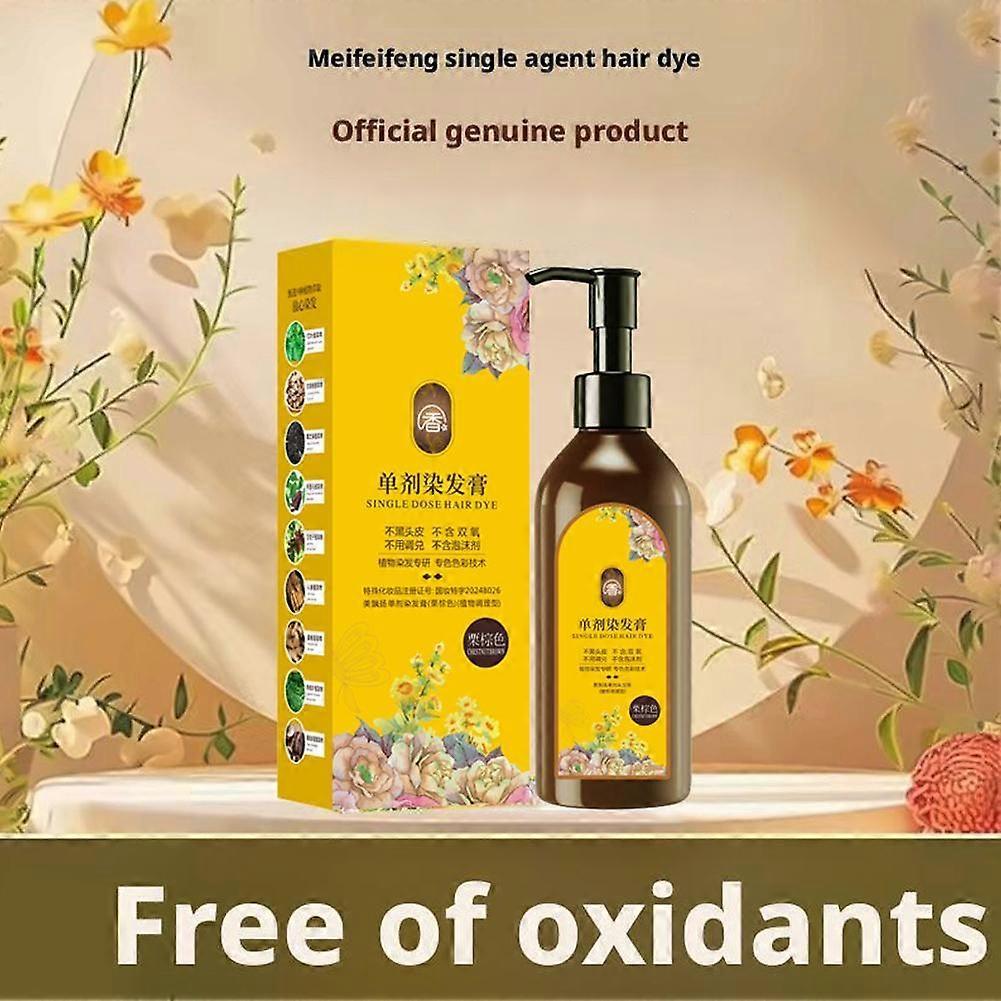 Tintura Naturale per Capelli a Base Vegetale 300ml Tintura a Bolle Floreale, Senza Perossido e Ammoniaca