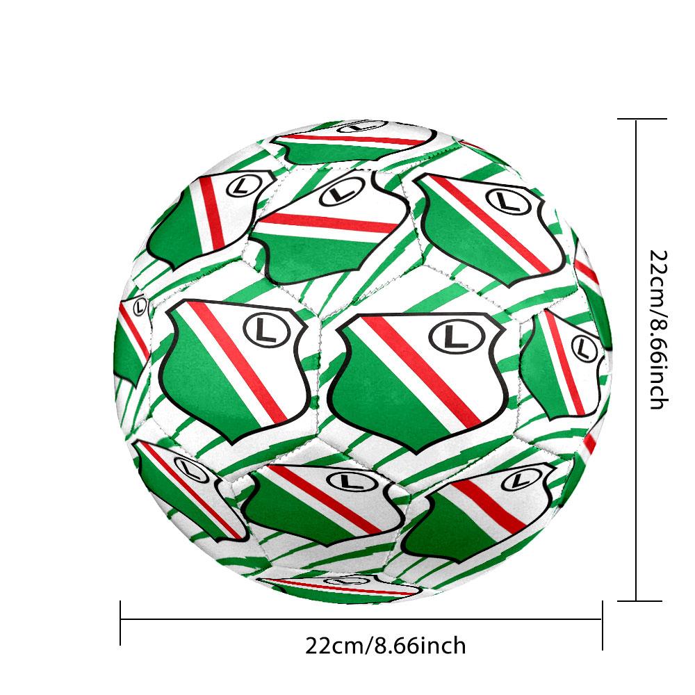 Legia Warszawafootball clubIndoor Size 5 Soccer Ball Colorful Machine Stitched PVC Competition Ready Durable High-Bounce