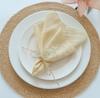 50pcs Handmade Gauze Napkins 30X30cm Cotton Cloth Napkins Fabric Serviette Gauze Table Towels for Wedding Party Baby Shower Set