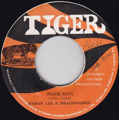 7inch Record JOHN JONES / TOMORROW'S CHILDREN - Poor Man / Merci Cherie NONE Tiger 1969 Jamaica Reggae, Ska & Dub Used