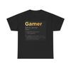 Men's and Women's T-shirts Gamer Definition Graphic
