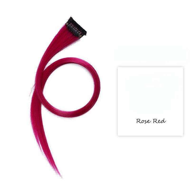 Gradiente invisível sem emenda natural cabelo de uma peça pendurado orelhas tingimento sintético peruca para cor cabelo longo destacando