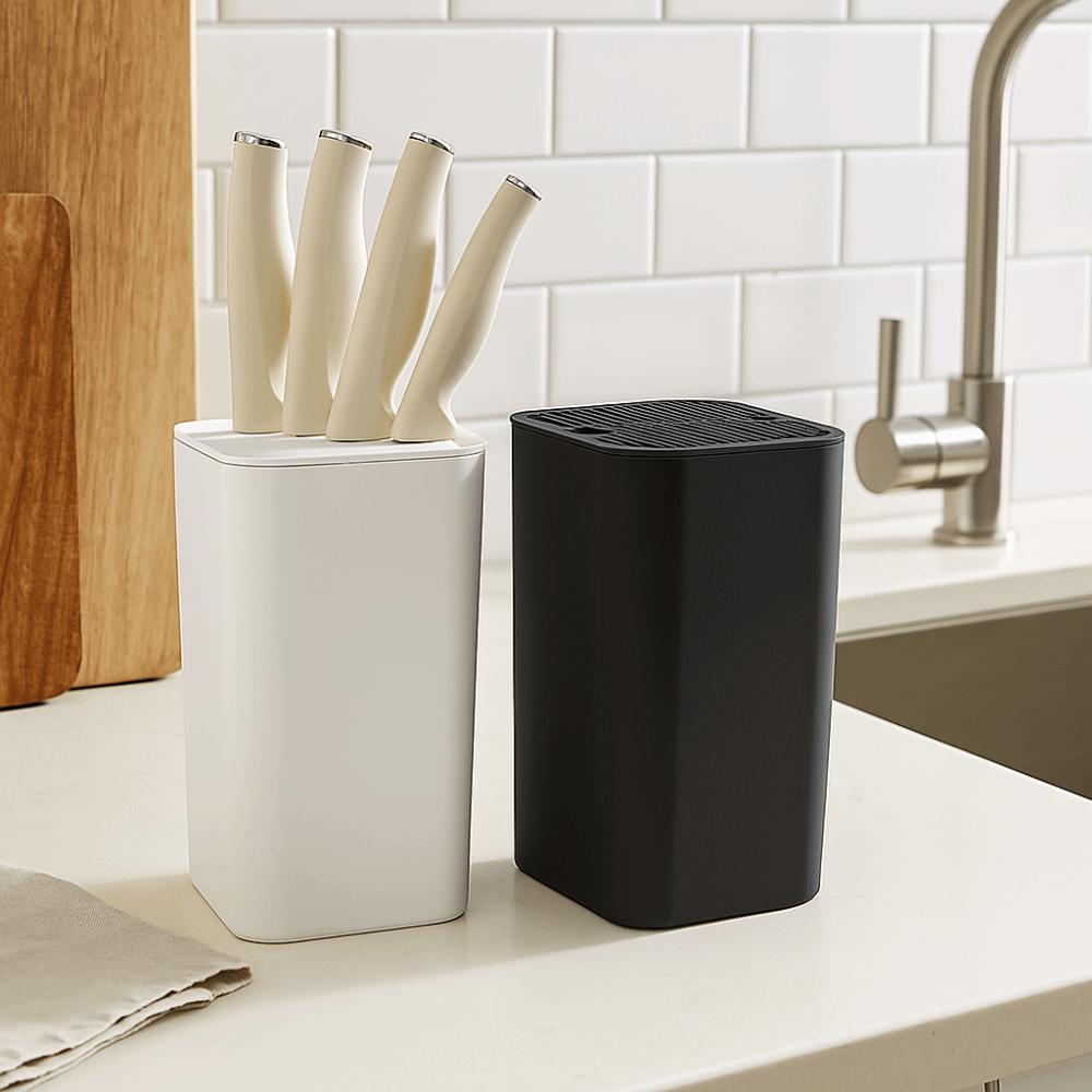 Inserted Design Cutter Holder Square Detachable Cutter Storage Stand Multifunctional Quick Access Cutter Block Kitchen Use