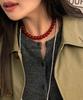 Marta 925 Silver. Carnelian Necklace (10Mm)