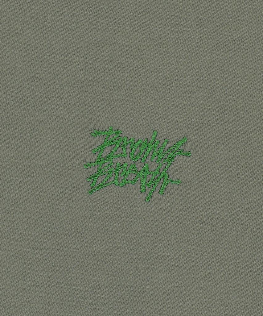 BROWNBREATH Spray Crush Tag Tee - Khaki