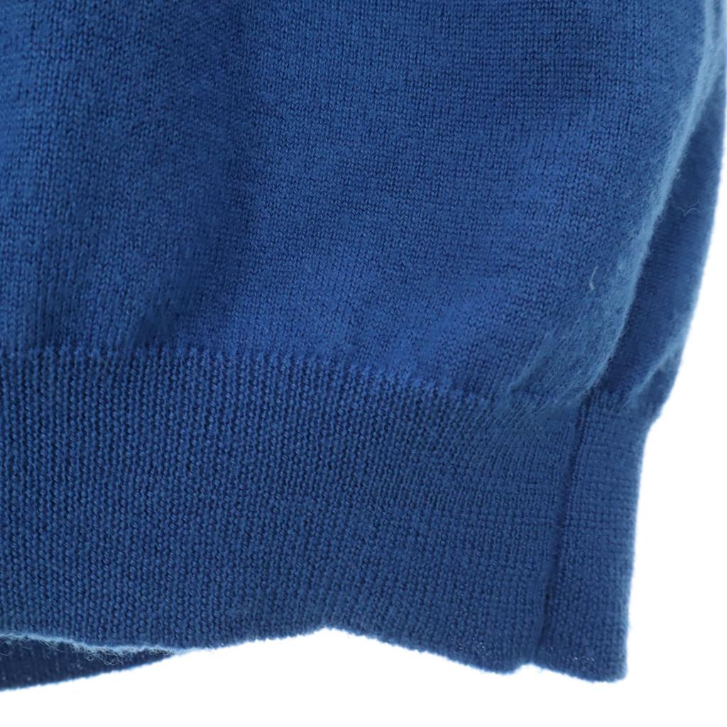 GRAN SASSO Made In Italy Long Sleeve Turtleneck Knit 52 Blue Sweater Men's Used