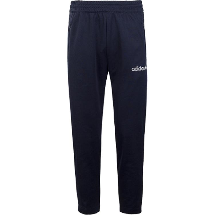 Adidas Originals Trefoil Series Logo Simple Letter Three Stripes Comfortable Casual Pants Men pants Black CG1375 L