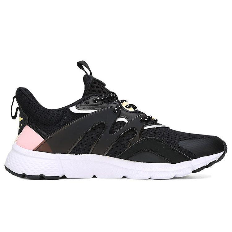 Li Ning Mesh Slip Resistant And Breathable Low top Running Shoes Women's Black AGLQ064-4