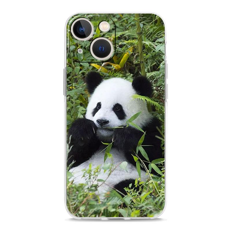 Custodia per Telefono Per iPhone 17 Custodie iPhone Air 16 15 12 13 14 Pro Max 7 8 Plus 16Pro iPhone11 Trasparente Morbida Cover panda