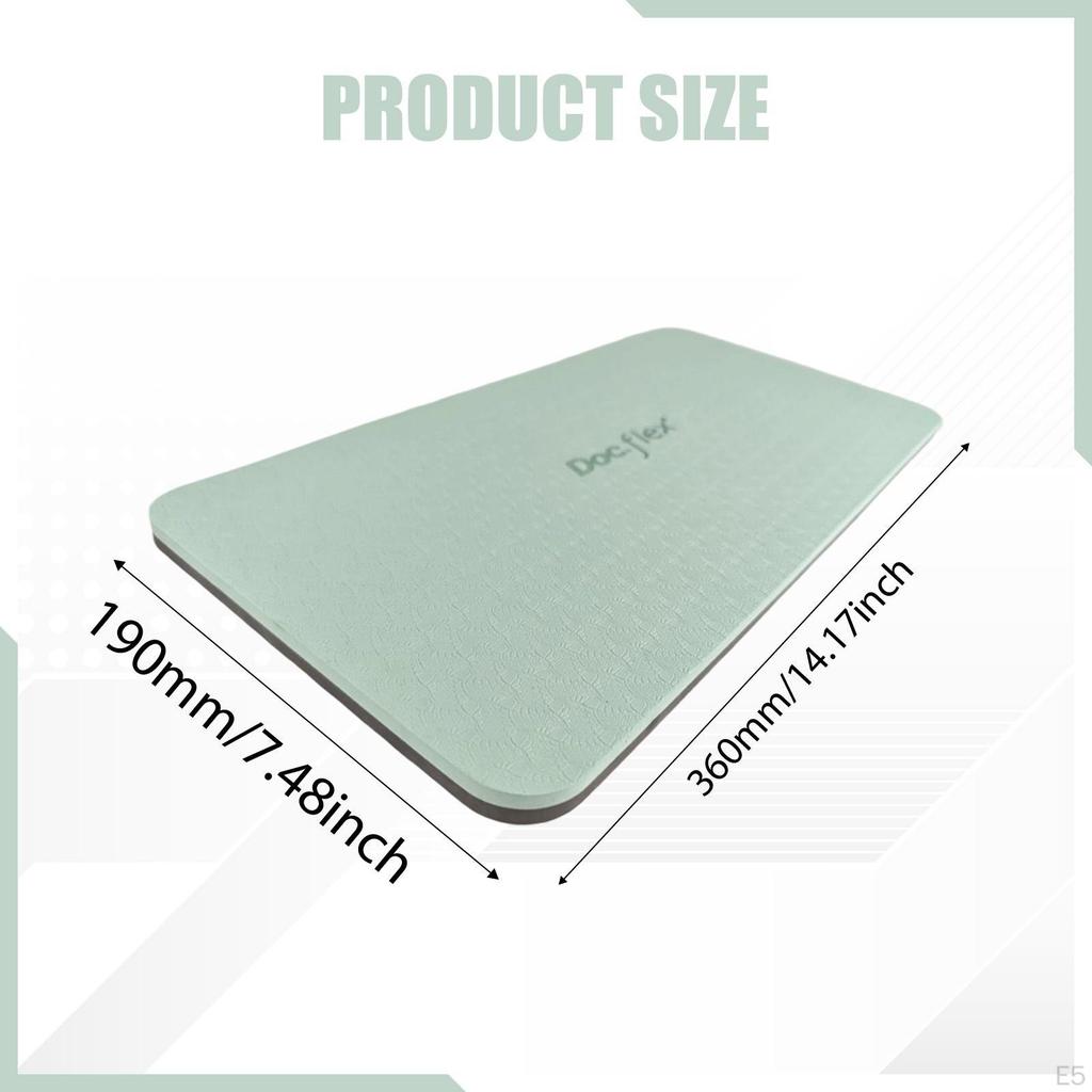 2 stycken Pilatesmattor Knäskydd Mångsidiga Tillbehör Halkfria Träning för Träningspass