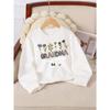 Kids Sweatshirt,Crew Neck Fashion Top, Fun"Grandma Love Me " Patterned Sweatshirt, for Everyday Casual Wear, for All Kinds of Daily Outfits