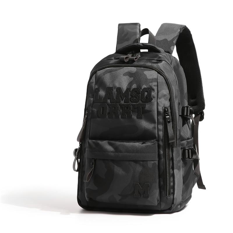 Student Schoolbag Men s Large Capacity Backpack Color Contrast Camouflage Outdoor Travel Backpack