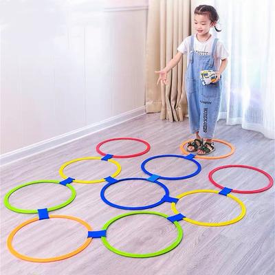 Outdoor-Sprungring-Spielset für Kinder - 10 Ringe & 10 Verbinder für Jungen Mädchen, Lustige Sportspielzeuge für das Spielen im Park