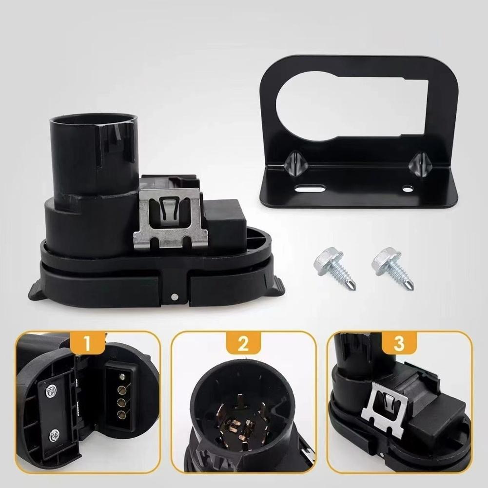 Connector Trailer Brake Harness Trailer Brake Harness Towing 7P To 4P Flat Connector For Ford 9U5Z-14489-MAA