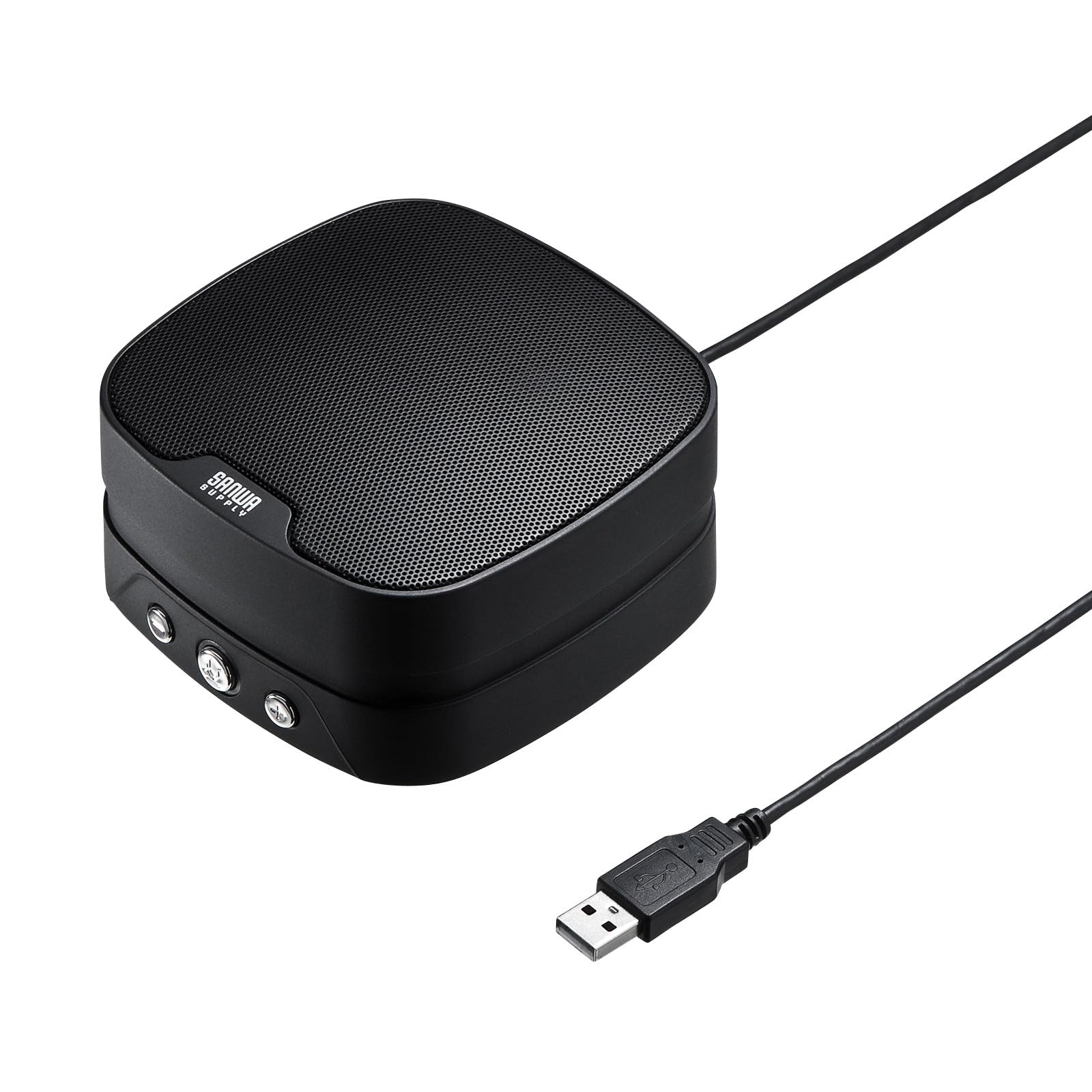 

Sanwa Supply Web Can Connect 2 Wired USB Compatible with Speakerphone, Conference, Small, Microphones, Connection, Skype, Zoom, Teams, MM-MC35N