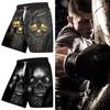Devil Ghost Skeleton Horror Skull Demon Boxing Shorts Pants 3D Print Training Unisex Men Women Quick Dry Fitness Gym Sport Workout Casual Streetwear