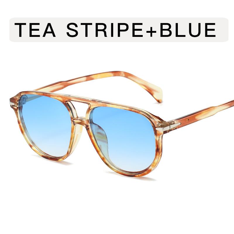 Vintage Style Men Sunglasses Pilot Shape Double Bridge Sun Glasses for Women High Quality UV Protection Men's Sunglass