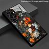 Retro Floral Pattern 2D Phone Case for Samsung S26 S25 S24 S23 S22 S21 S20 A56 A36 A16 - Glass Protective Cover