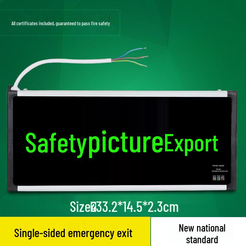 LED-Notleuchte & Rettungszeichen - Superhell, Zwei-in-Eins für Stromausfälle