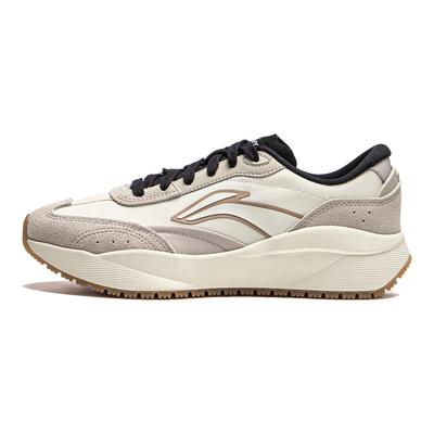 Li Ning Zai Wu 2.0 Suola Spessa a Rimbalzo Morbido Snellente Ammortizzante Antiscivolo Resistente all'Usura Aumento di Altezza Scarpe Casual Low-Top AGCU280-4