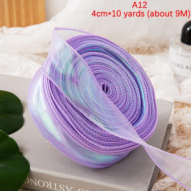 Fishtail Yarn Ribbon Cake Bow Headpiece Gift Baking Embellished Ribbon Flower Packaging Floral Yarn Ribbon