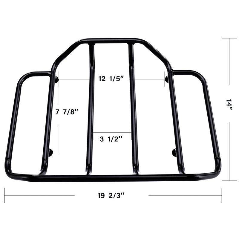 Compatible Rear Luggage Rack for Harley Street/Big/Road Glide Motorcycles