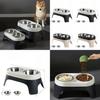 Pet Food Bowls Set With Antispill Elevated Design For Cats And Dogs