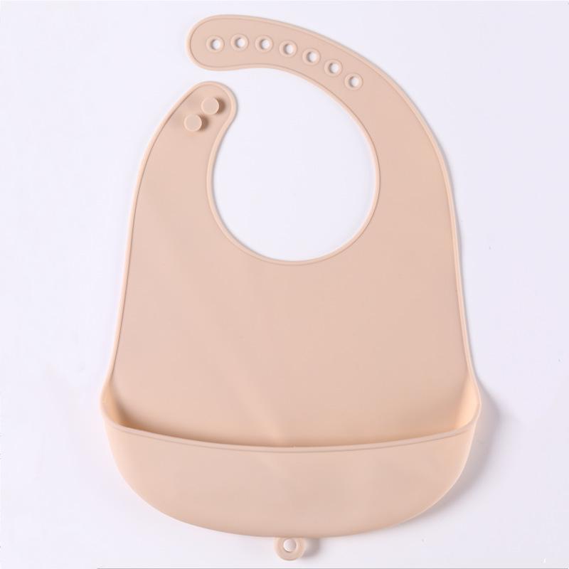 1/2pcs Food Grade Infant Eating Bibs Simple to Clean Baby Drool Towels Waterproof Children