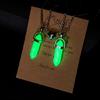 2x Collier Pendentif Hexagonal Collier Pendentif Cristal Lumineux Bijoux en Pierre