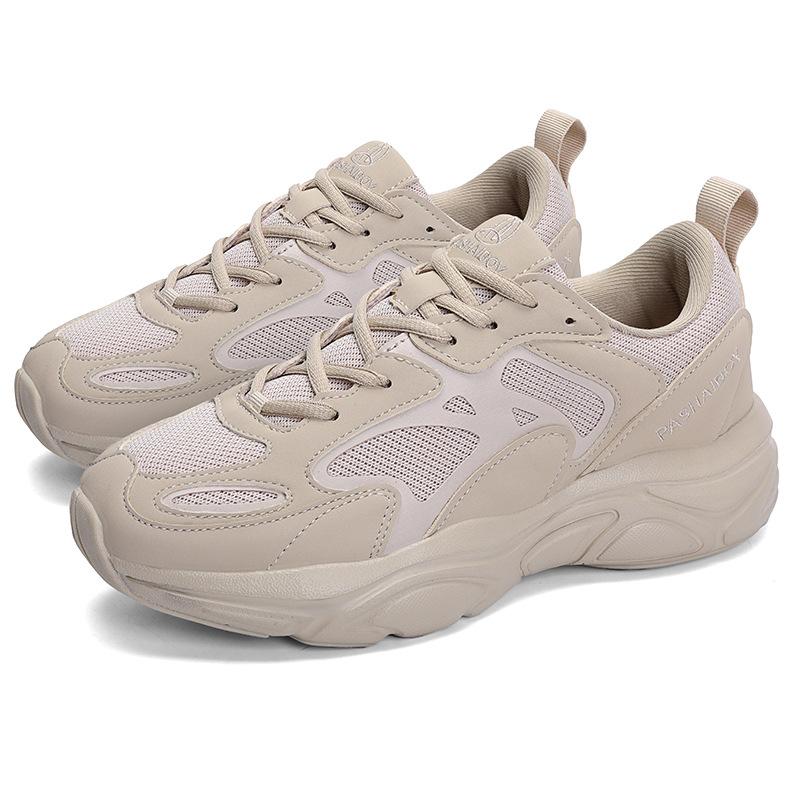 

2025 autumn new large size retro heightened platform youth running mesh sports shoes casual dad trendy shoes 48