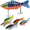 Angeln Jig 1 stücke Multicolor Köder Angeln Köder Segment Harten Köder Langsam Künstliche Köder Crankbait