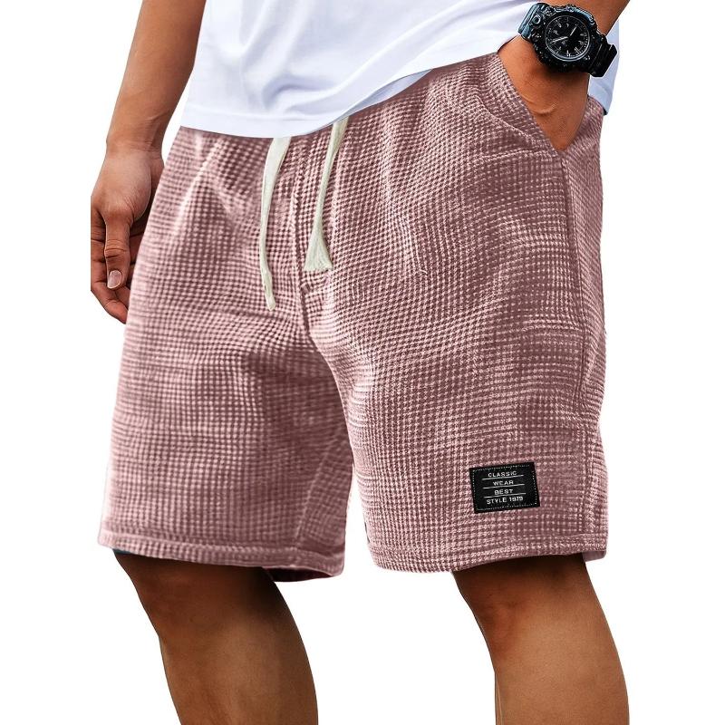 BOUTIQUEAA Herenshorts Wafelstructuur Casual Shorts Zomerklaar Losse Pasvorm Ademend 5-Inch Shorts Amerikaanse Stijl Herenmode 2XL