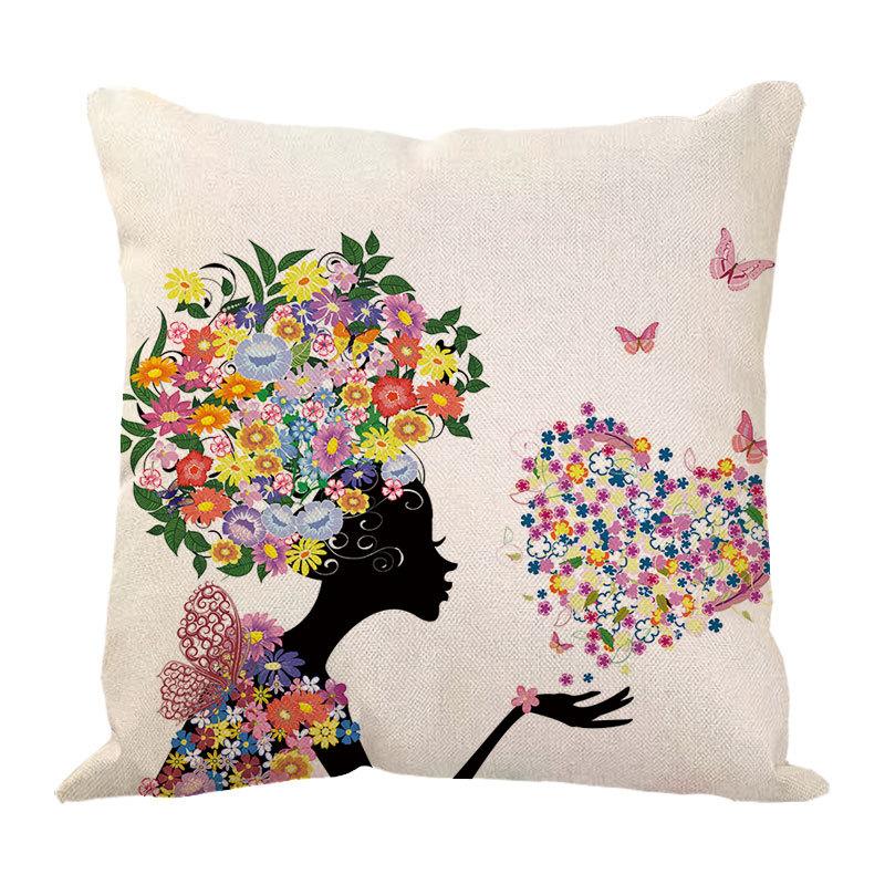 

Подушка Денежное Дерево Наволочка Принадлежности для Домашнего Декора Скандинавское Дерево Цветок Наволочка Дизайн Диванная Подушка Наволочка 45 * 45 without core