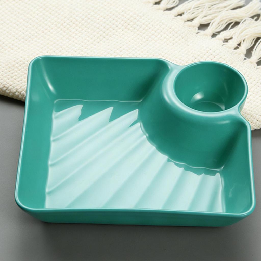 4pcs Multi-functional Sauce Divider Tray Small Serving Tray Snackle Container Snack Tray With Dip Charcuterie Tray Dessert Plate