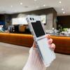 For South Korea for Samsung Vertical Folding Screen Zflip6/5 Mobile Phone Case Transparent Hard Shell PC Material Mobile Phone Protective Case