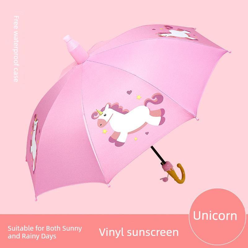 Children's Umbrella, Waterproof Cover for Kindergarten and Primary School Students, Safety Automatic Umbrella, Cute Cartoon for Boys and Girls