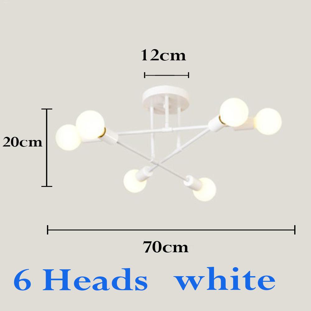 Ceiling Lights Modern Multiple LED E27 Lamp Base Black/White/Gold For Living Room / Bedroom Indoor Lighting Retro