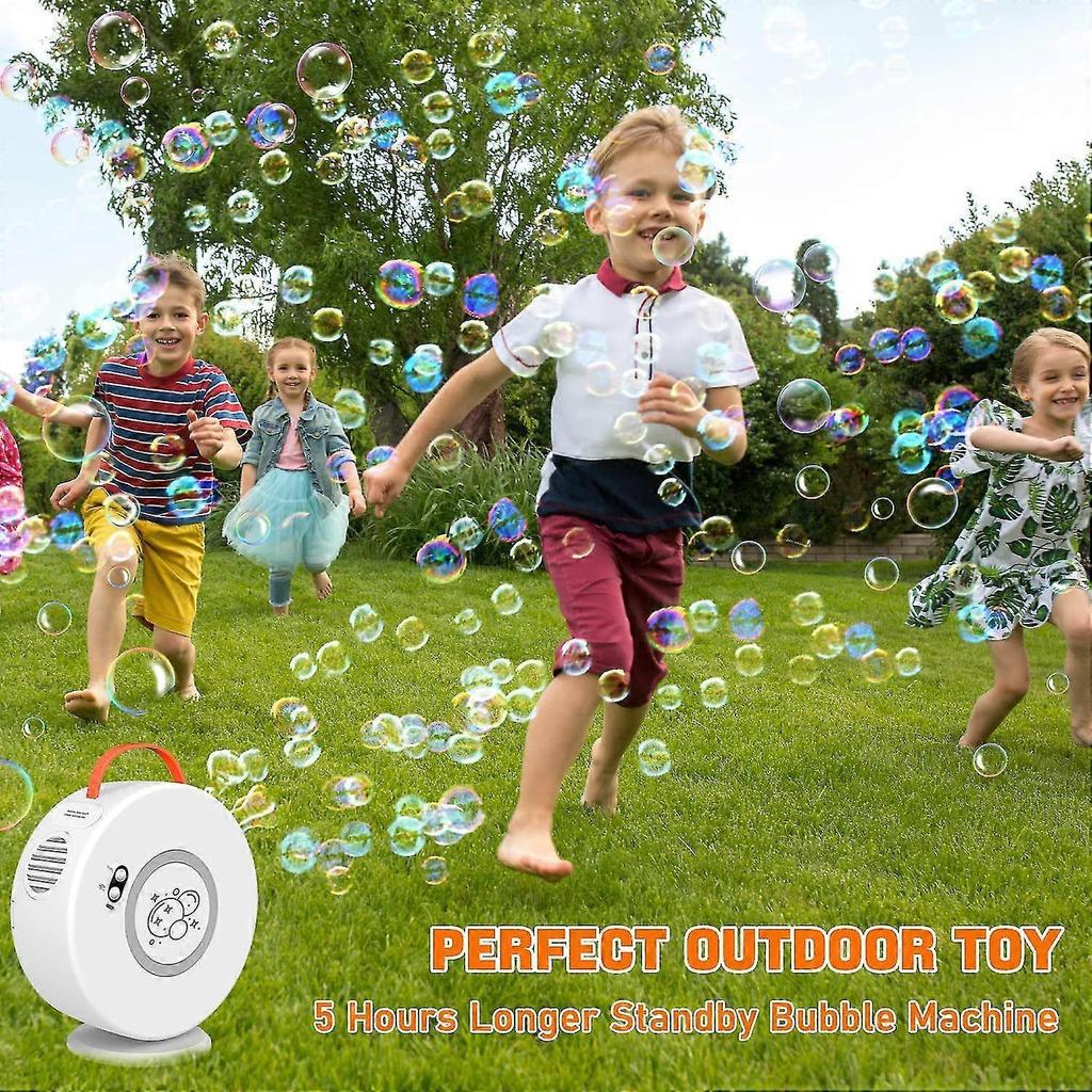 Seifenblasenmaschine Für Gartenspiele Draußen Kinder Spaß 2024 Neu