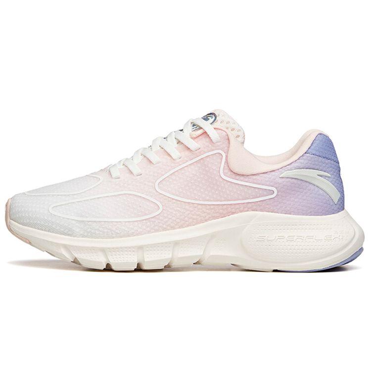 Anta Running Series Mesh Comfortable Low-Top Running Shoes Women sneaker Ivory-White 122135555-5